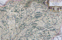 Carte géographique ancienne de la Lorraine