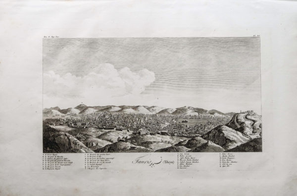 Gravure ancienne - Tabriz - Tauris - Azerbaïdjan