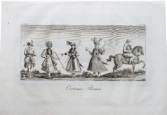 Gravure ancienne - Costumes Persans