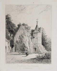 Gravure ancienne - Château de Bourré