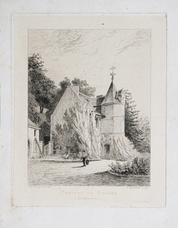Gravure ancienne - Château de Bourré