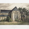 Lithographie ancienne - Abbaye de l’Épau