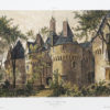 Lithographie ancienne - Château de Bonnétable