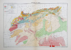 Carte géologique ancienne de l’Afrique du Nord
