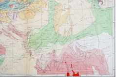 Carte géologique ancienne de l’Afrique du Nord