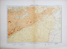 Carte géographique ancienne de l’Algérie
