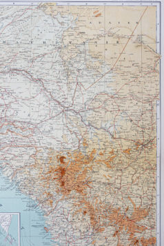 Carte géographique ancienne - Afrique de l’Ouest