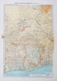 Carte géographique ancienne - Afrique occidentale - Togo
