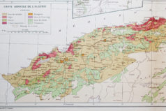 Carte géographique ancienne de l’Afrique du Nord