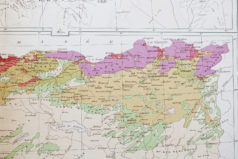 Carte géographique ancienne de l’Afrique du Nord