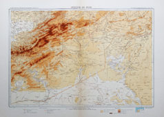 Carte géographique ancienne du Maroc
