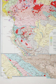 Carte géologique ancienne - Afrique équatoriale - Cameroun