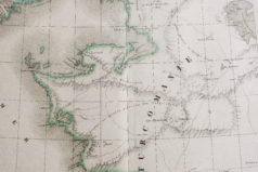 Carte géographique de la mer Caspienne - Turkménistan - Ouzbékistan