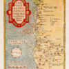 Carte géographique ancienne du Languedoc Narbonnais