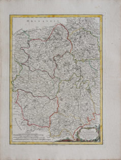 Carte ancienne du Limousin - Centre - Bourgogne - Auvergne