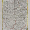 Carte ancienne du Limousin - Centre - Bourgogne - Auvergne