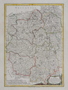 Carte ancienne du Limousin - Centre - Bourgogne - Auvergne