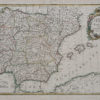 Carte ancienne de l’Espagne et du Portugal.