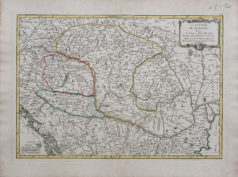 Carte ancienne de la Hongrie -Valachie