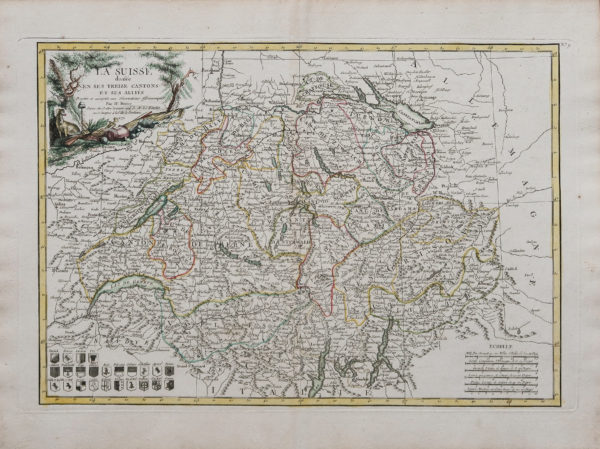 Carte ancienne de la Suisse