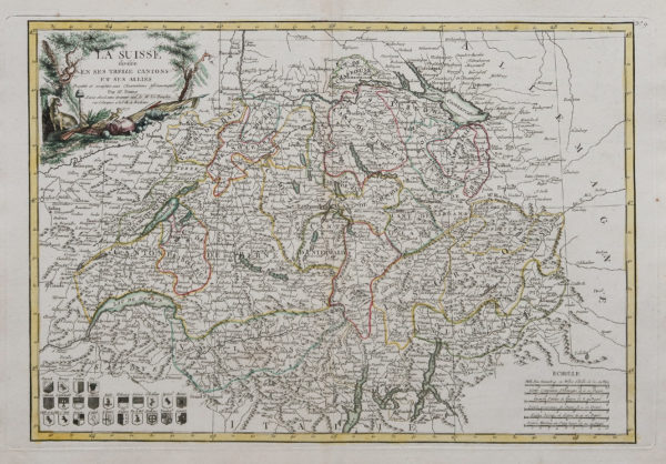 Carte ancienne de la Suisse