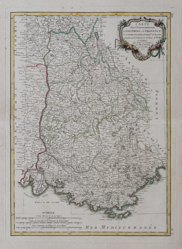 Carte ancienne de la Provence