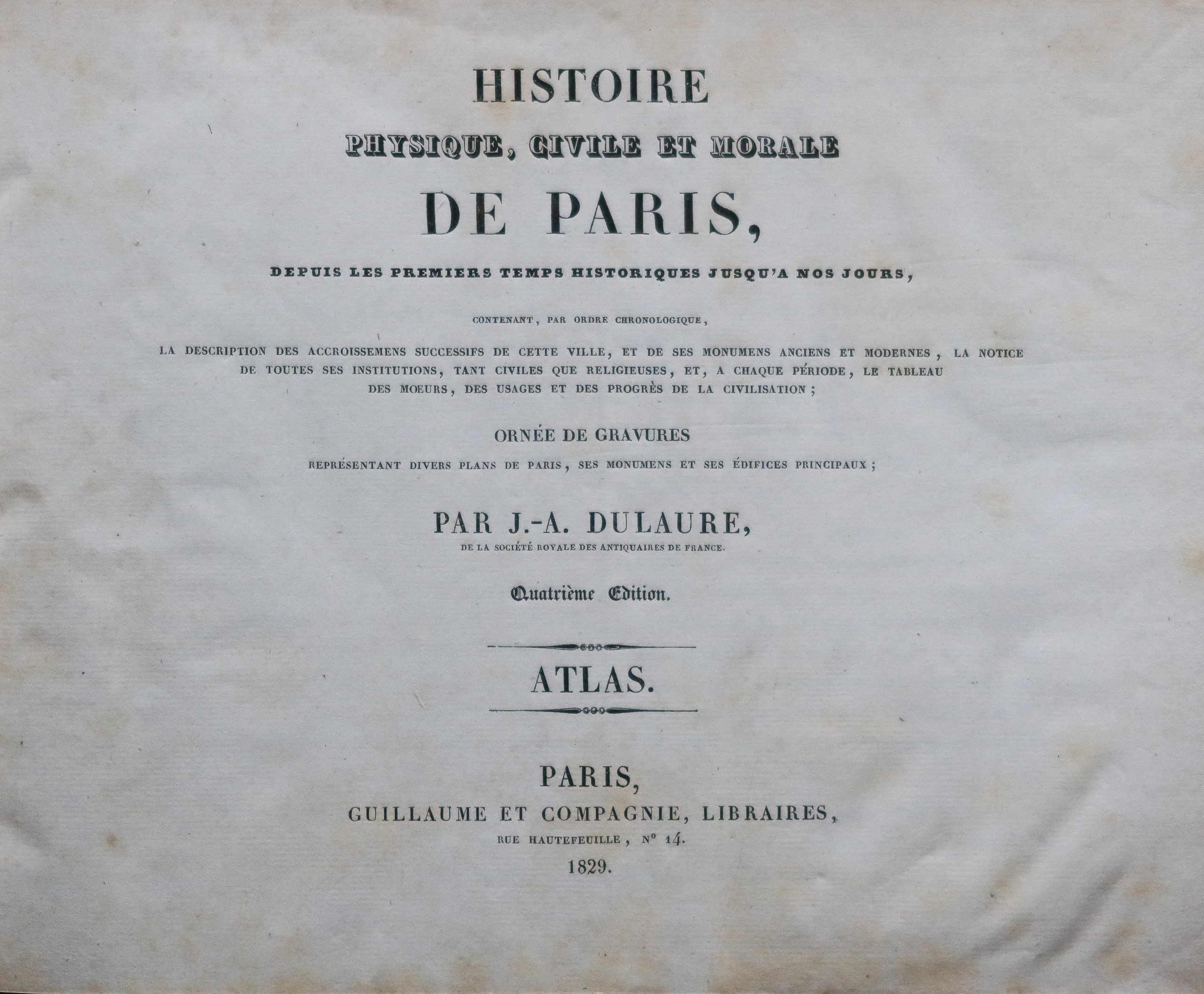 Histoire physique, civile et morale de Paris