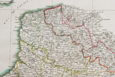 Carte géographique ancienne de Picardie - Flandres