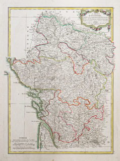 Carte géographique - Anjou - Touraine