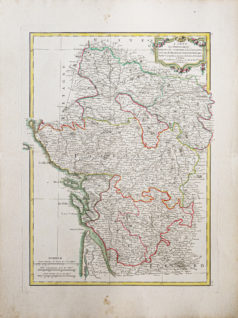 Carte géographique - Anjou - Touraine