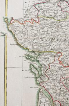 Carte géographique - Anjou - Touraine