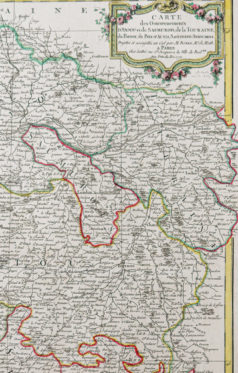 Carte géographique - Anjou - Touraine