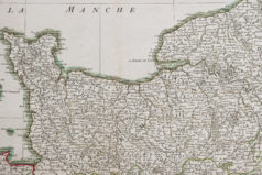 Carte géographique ancienne de Normandie