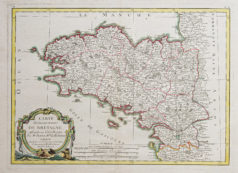 Carte géographique ancienne - Gouvernement de Bretagne