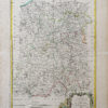 Carte géographique ancienne - Ile de France