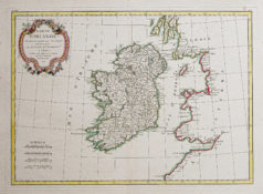 Carte géographique ancienne - Irlande