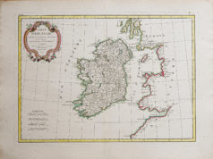 Carte géographique ancienne - Irlande