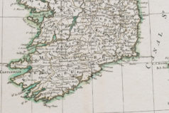 Carte géographique ancienne - Irlande