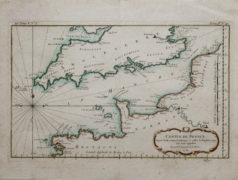 Carte ancienne de la Manche - Normandie - Angleterre