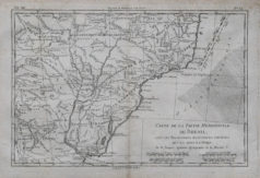 Carte ancienne du Brésil