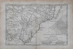 Carte ancienne du Brésil