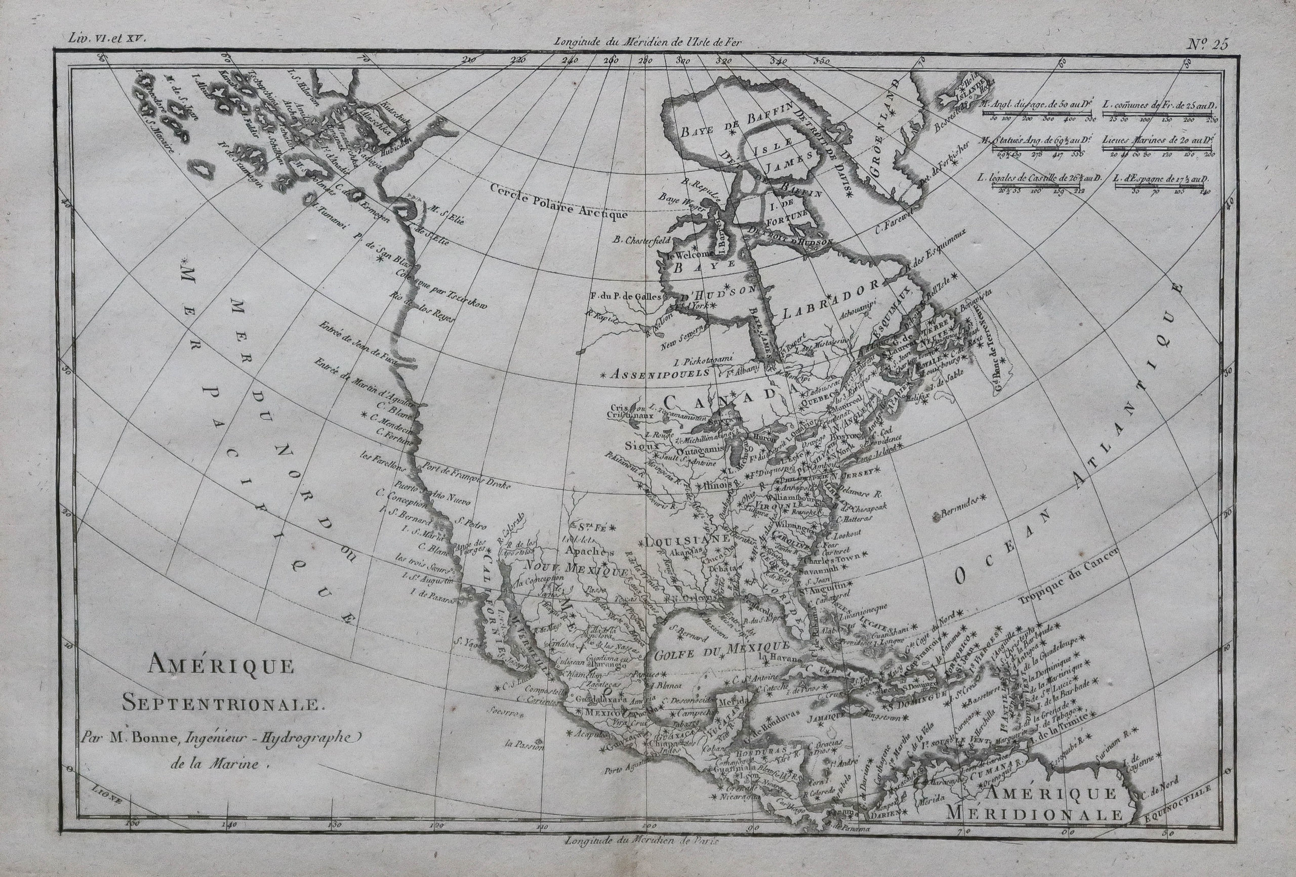 Carte ancienne de l’Amérique du Nord