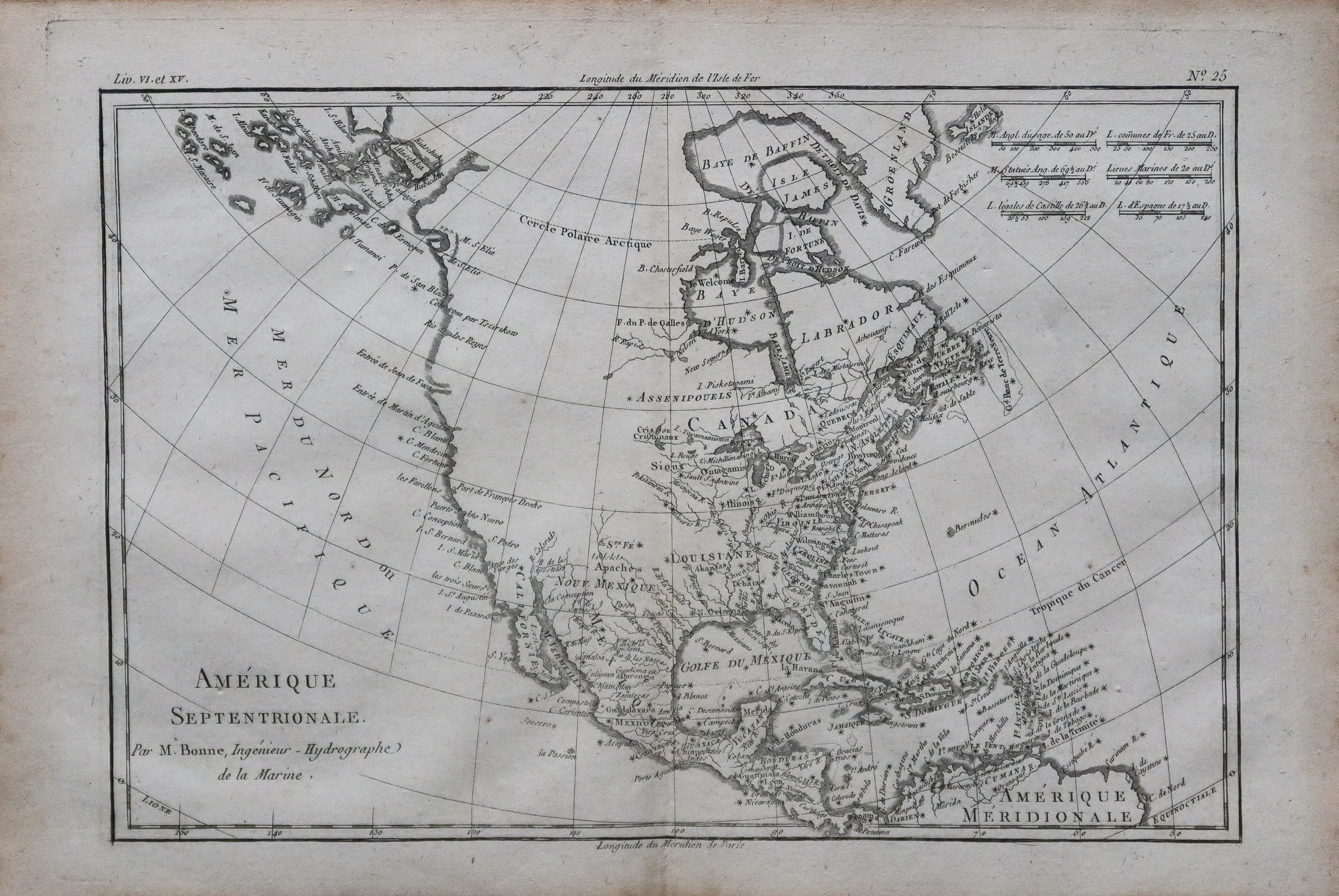 Carte ancienne de l’Amérique du Nord