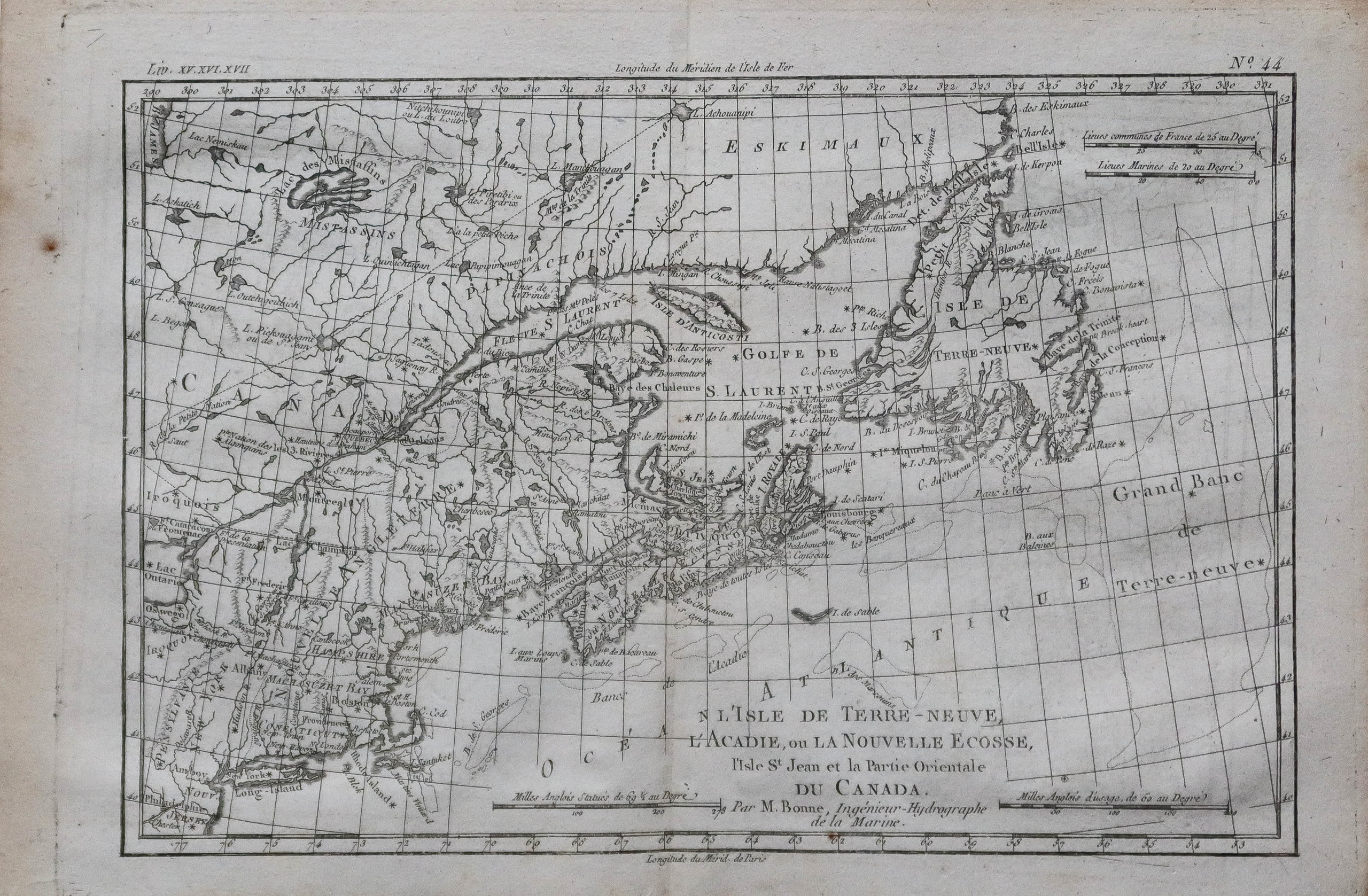 Carte ancienne du Canada