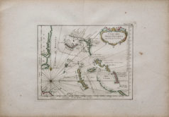 Carte ancienne - îles Lucayes - Caraîbes