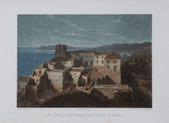 Lithographie ancienne - Le Château - Majorque