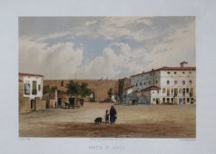 Lithographie ancienne - Porte de Jesus - Majorque