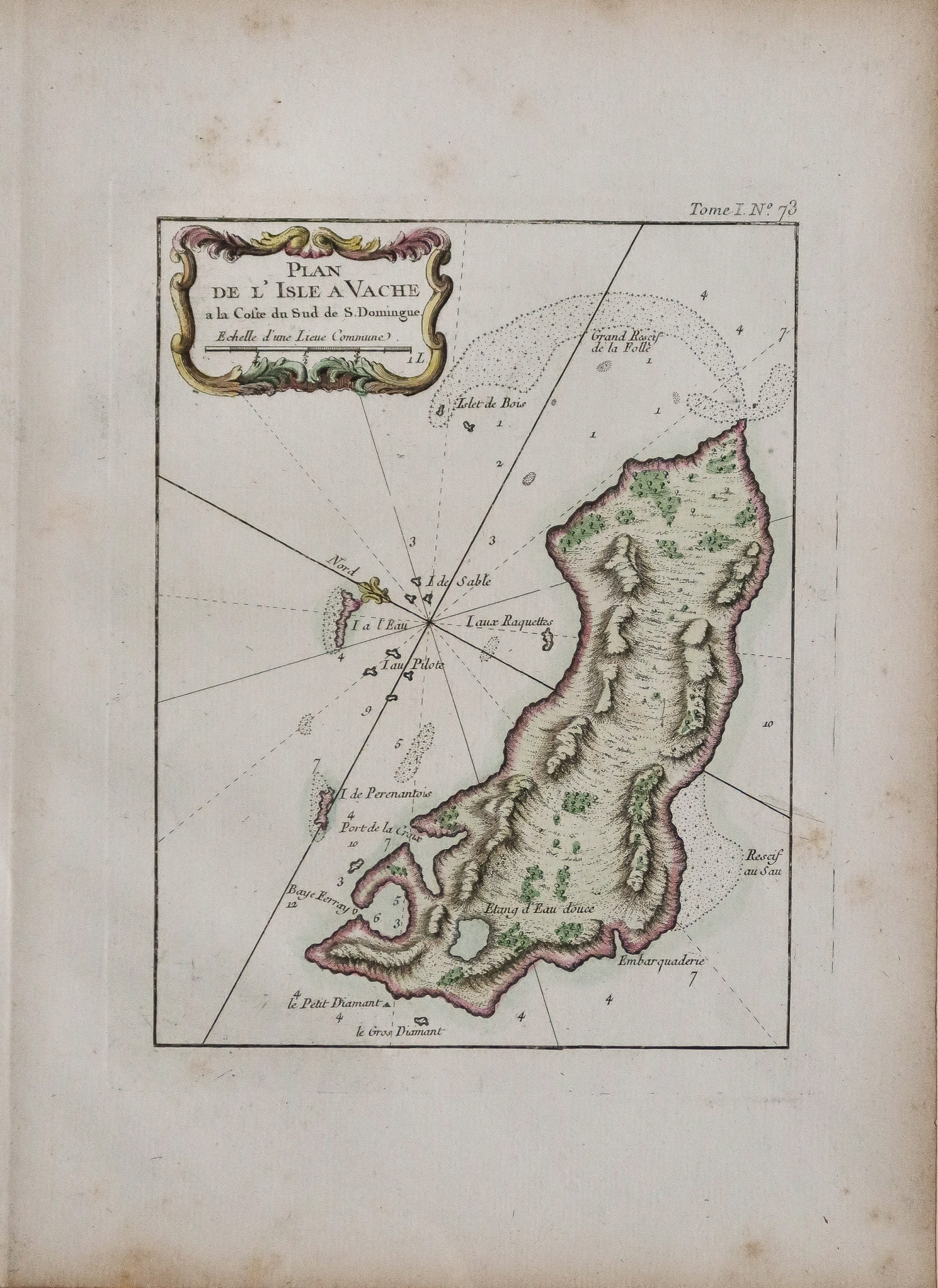 Plan ancien de l’île à Vache - Haïti