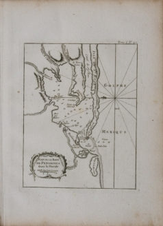 Plan ancien - Baie de Pensacola - usa
