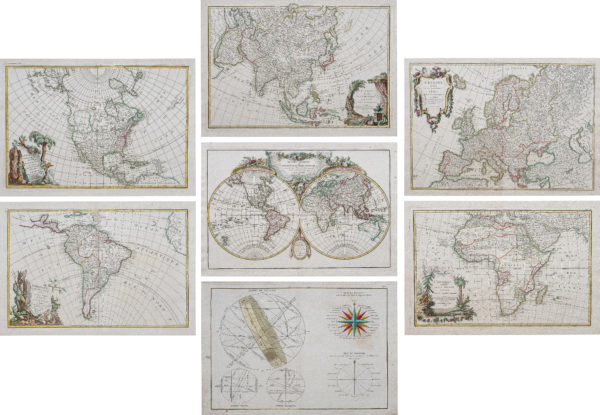Cartes anciennes des continents et du Monde